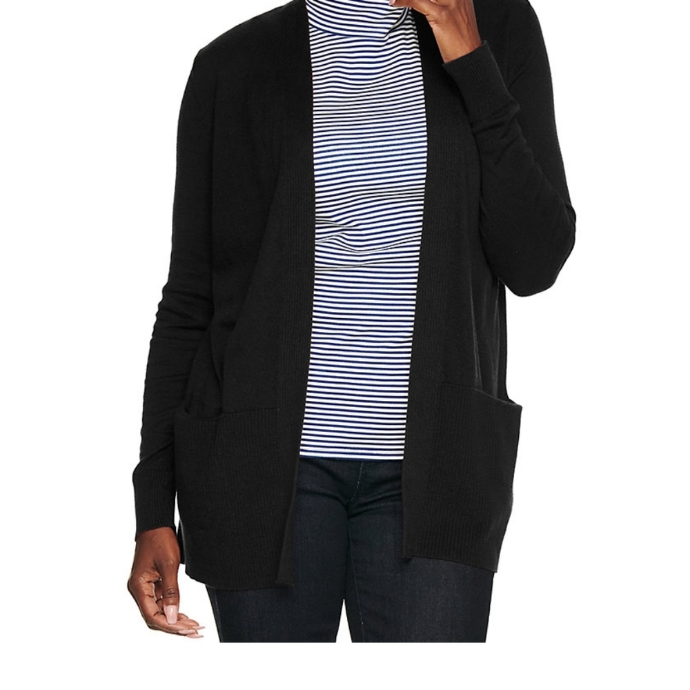 Women's Croft & Barrow Classic Ribbed Open-Front Cardigan